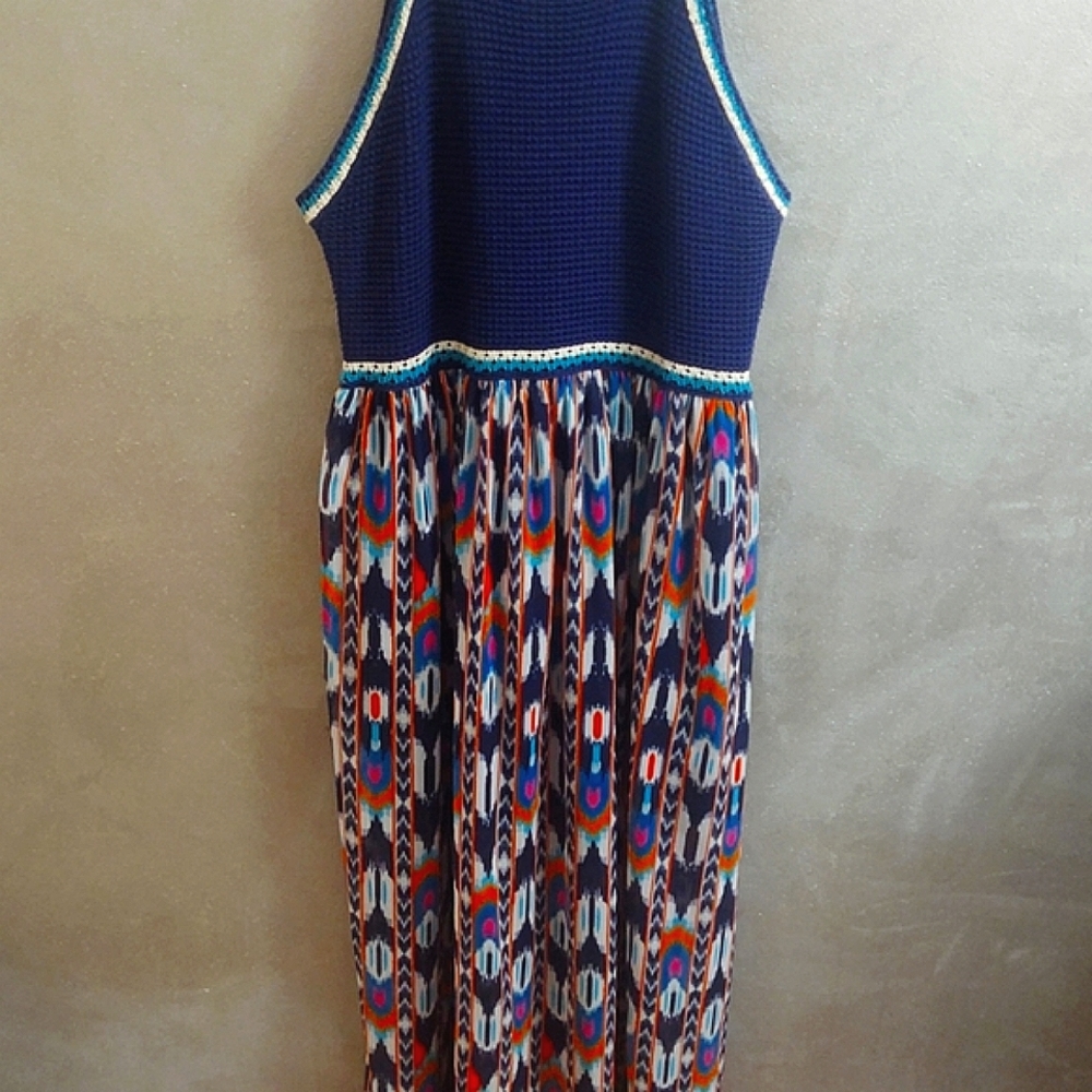 🌷Knit, High Neck, Sleeveless, Maxi dress